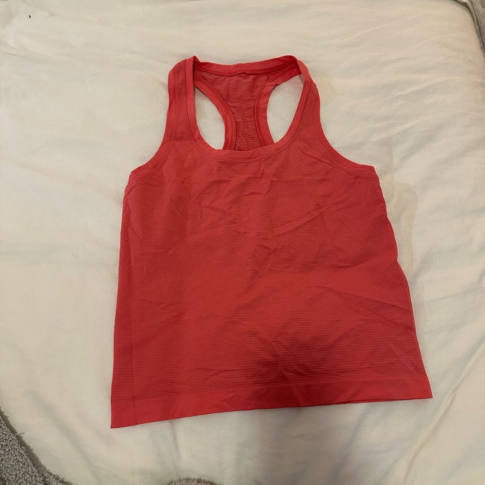 Lululemon Coral swiftly race length tank